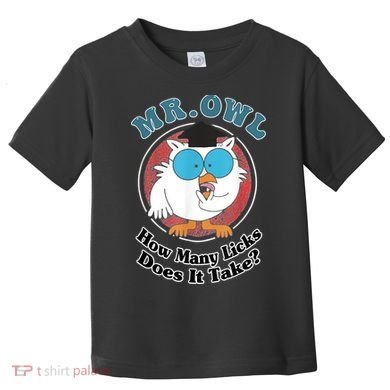 How Many Licks Does It Take Funny Owl Sarcastic Toddler T-Shirt