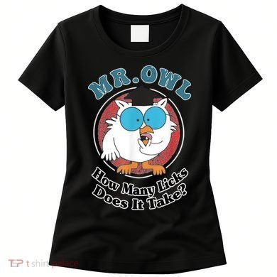How Many Licks Does It Take Funny Owl Sarcastic Women's T-Shirt