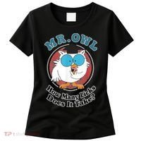 How Many Licks Does It Take Funny Owl Sarcastic Women's T-Shirt thumb 0