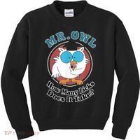 How Many Licks Does It Take Funny Owl Sarcastic Kids Sweatshirt thumb 0