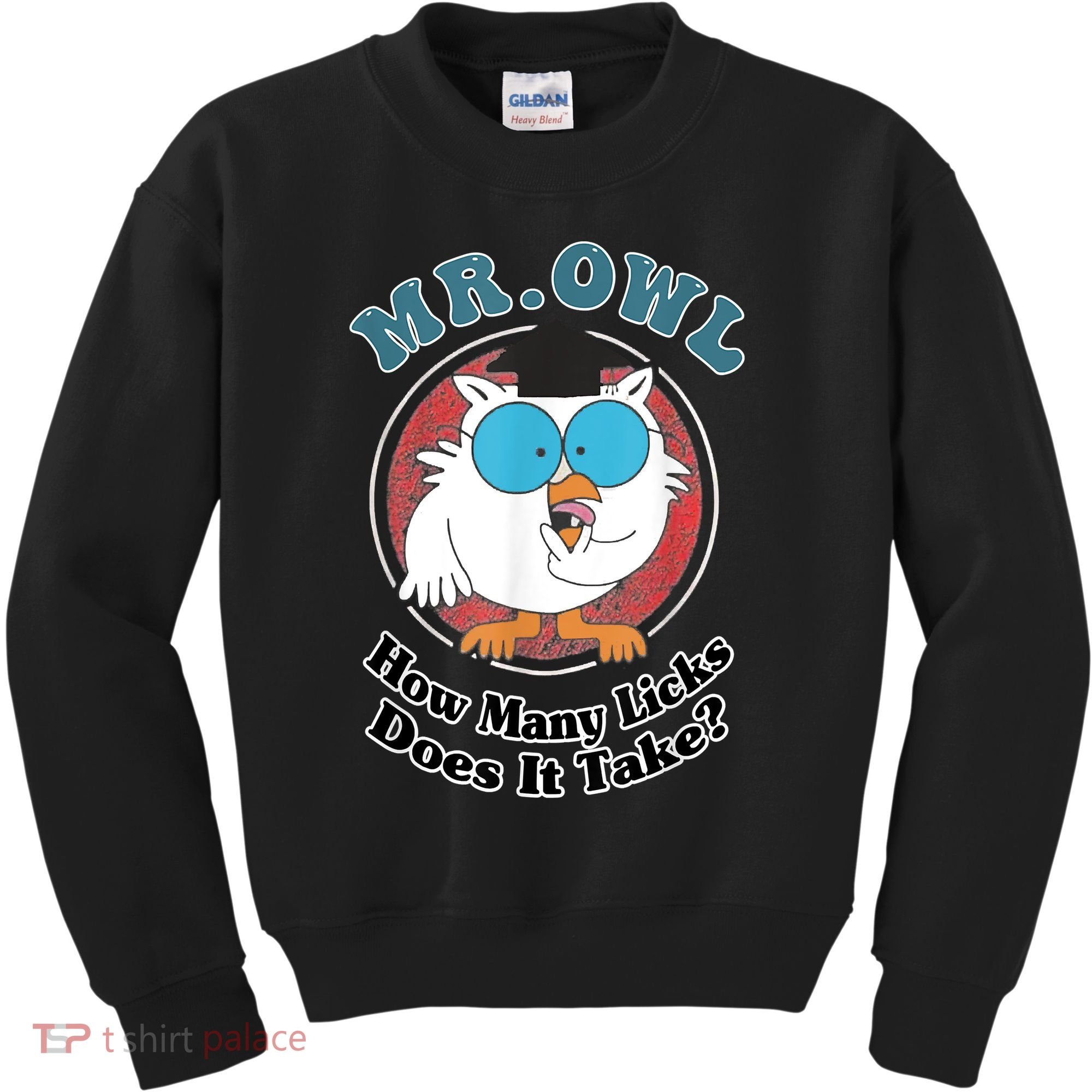 How Many Licks Does It Take Funny Owl Sarcastic Kids Sweatshirt