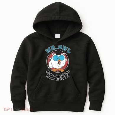 How Many Licks Does It Take Funny Owl Sarcastic Kids Hoodie