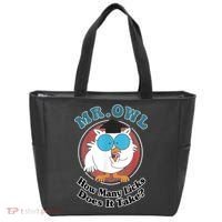 How Many Licks Does It Take Funny Owl Sarcastic Tote Bag thumb 0