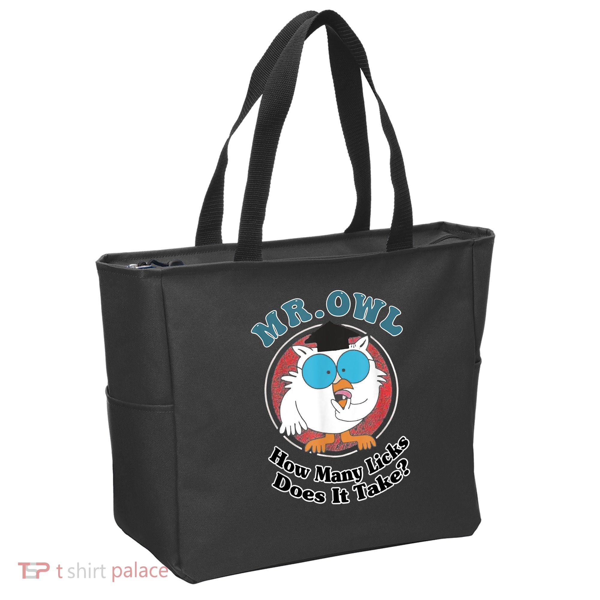 How Many Licks Does It Take Funny Owl Sarcastic Tote Bag
