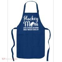 Hockey Mom Like A Regular Mom Only Much Cooler Hockey Player Gift Apron thumb 0