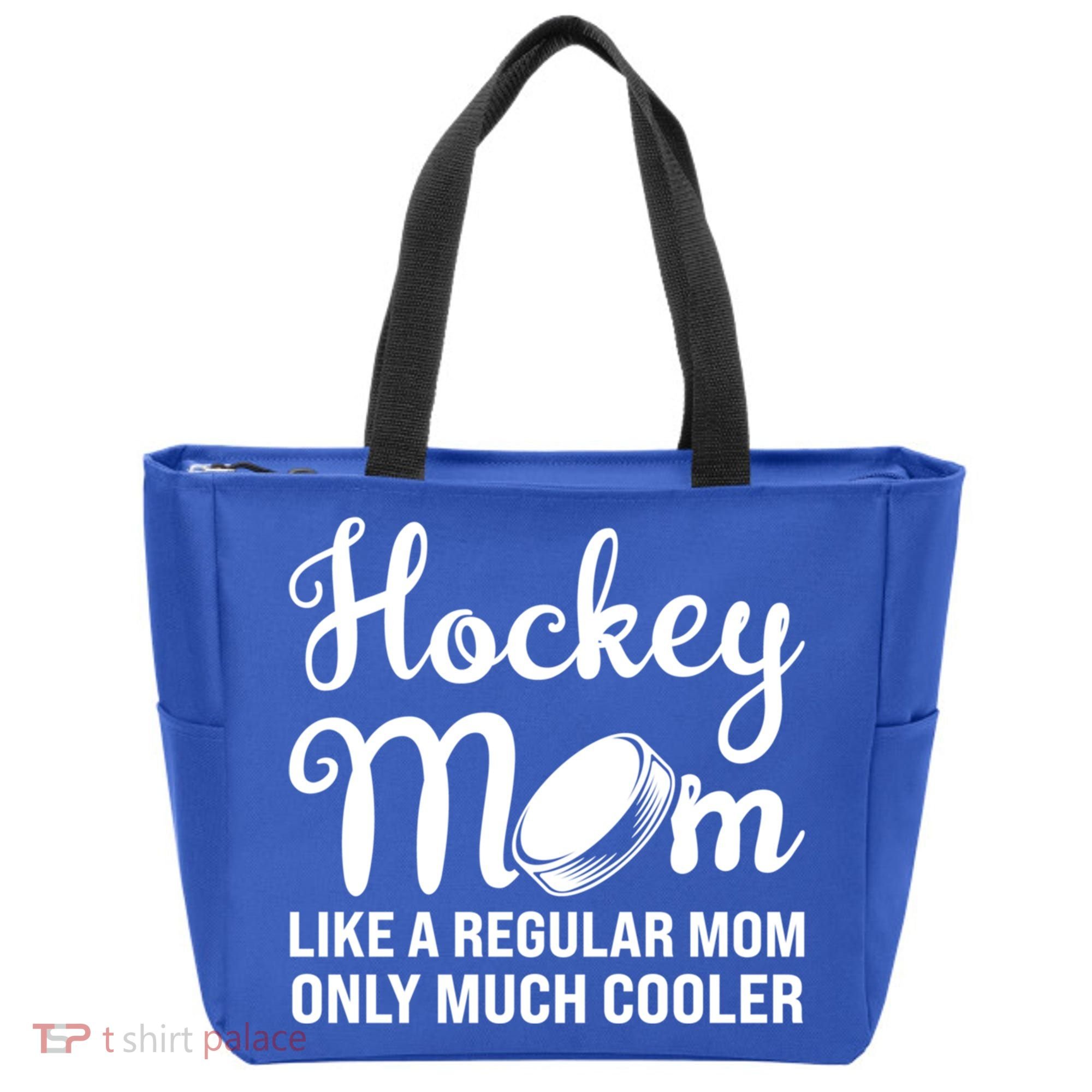 Hockey Mom Like A Regular Mom Only Much Cooler Hockey Player Gift Tote Bag