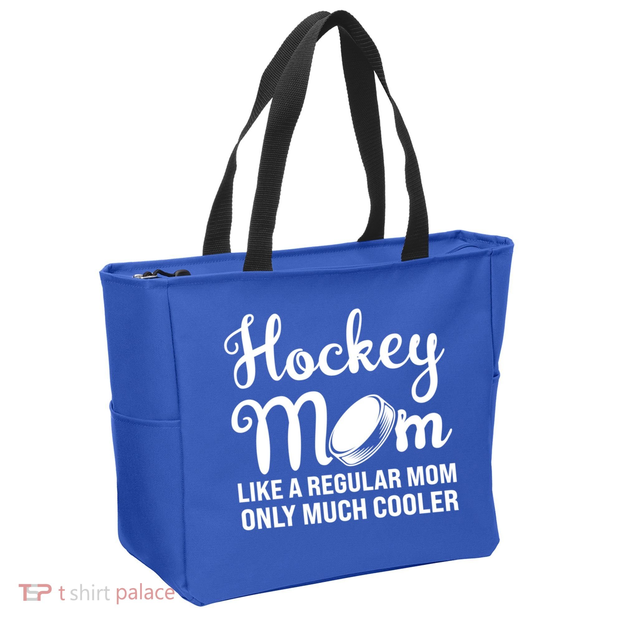 Hockey Mom Like A Regular Mom Only Much Cooler Hockey Player Gift Tote Bag