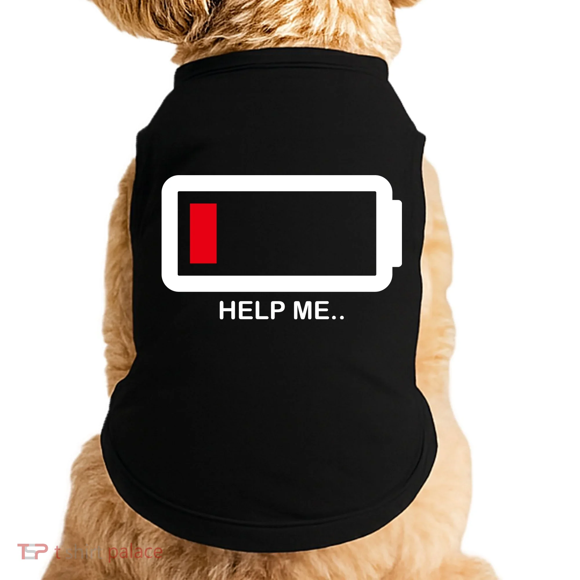 Help Me Low Battery Doggie Tank