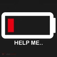 Help Me Low Battery Doggie Tank thumb 4