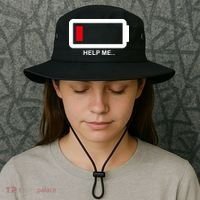 Help Me Low Battery Bucket Hat thumb 3