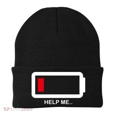 Help Me Low Battery Beanie