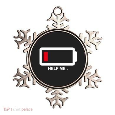 Help Me Low Battery Ornament