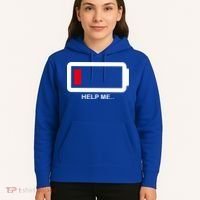 Help Me Low Battery Hoodie thumb 5