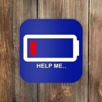 Help Me Low Battery Coaster thumb 0