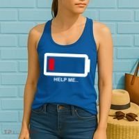Help Me Low Battery Women's Tank Top thumb 2