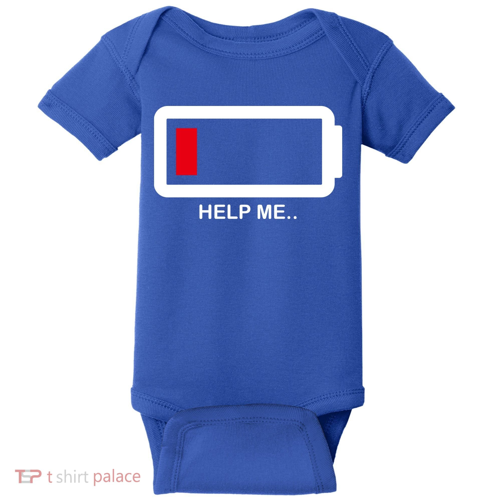 Help Me Low Battery Baby Bodysuit