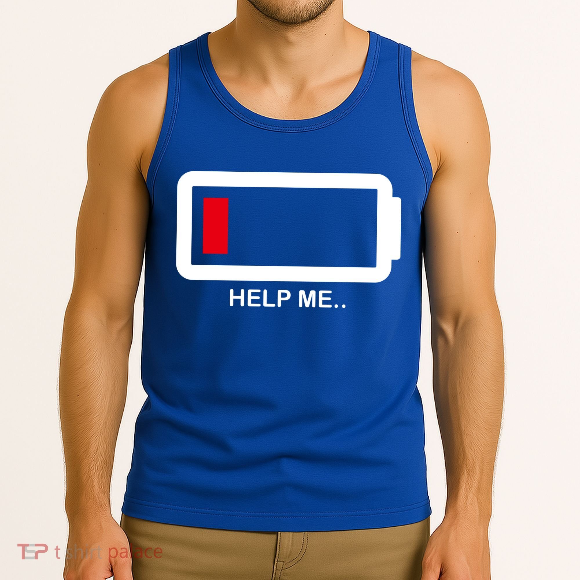 Help Me Low Battery Tank Top