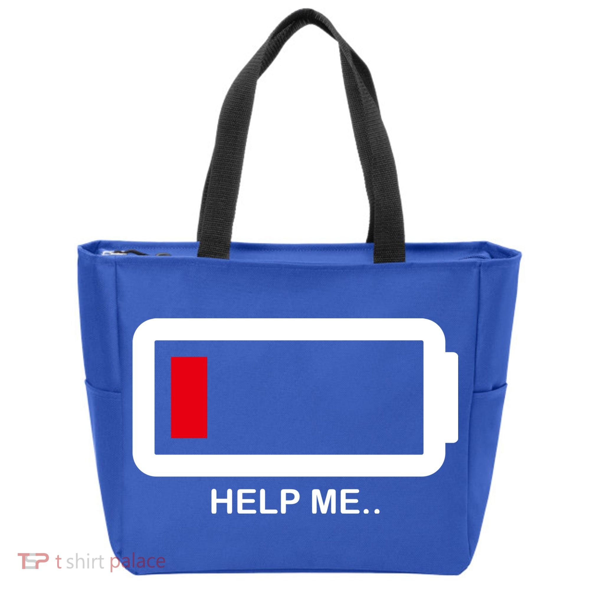 Help Me Low Battery Tote Bag