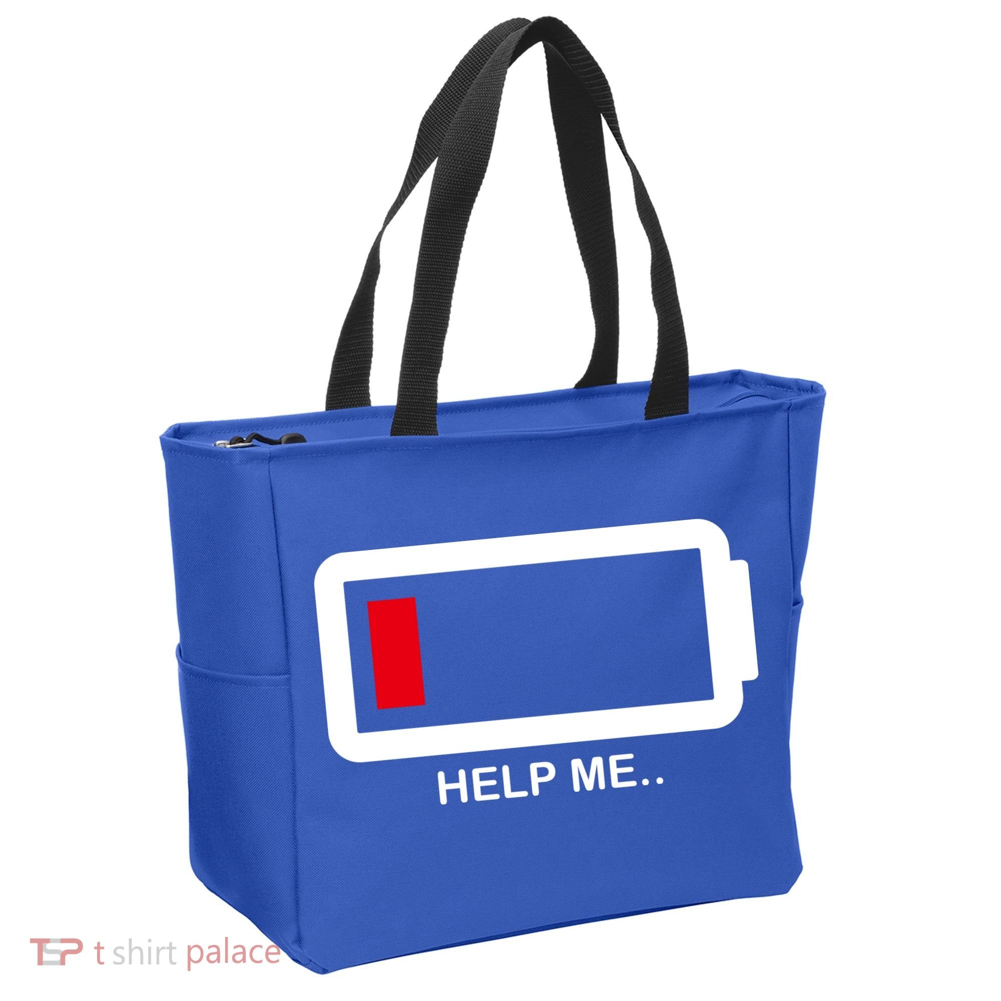 Help Me Low Battery Tote Bag