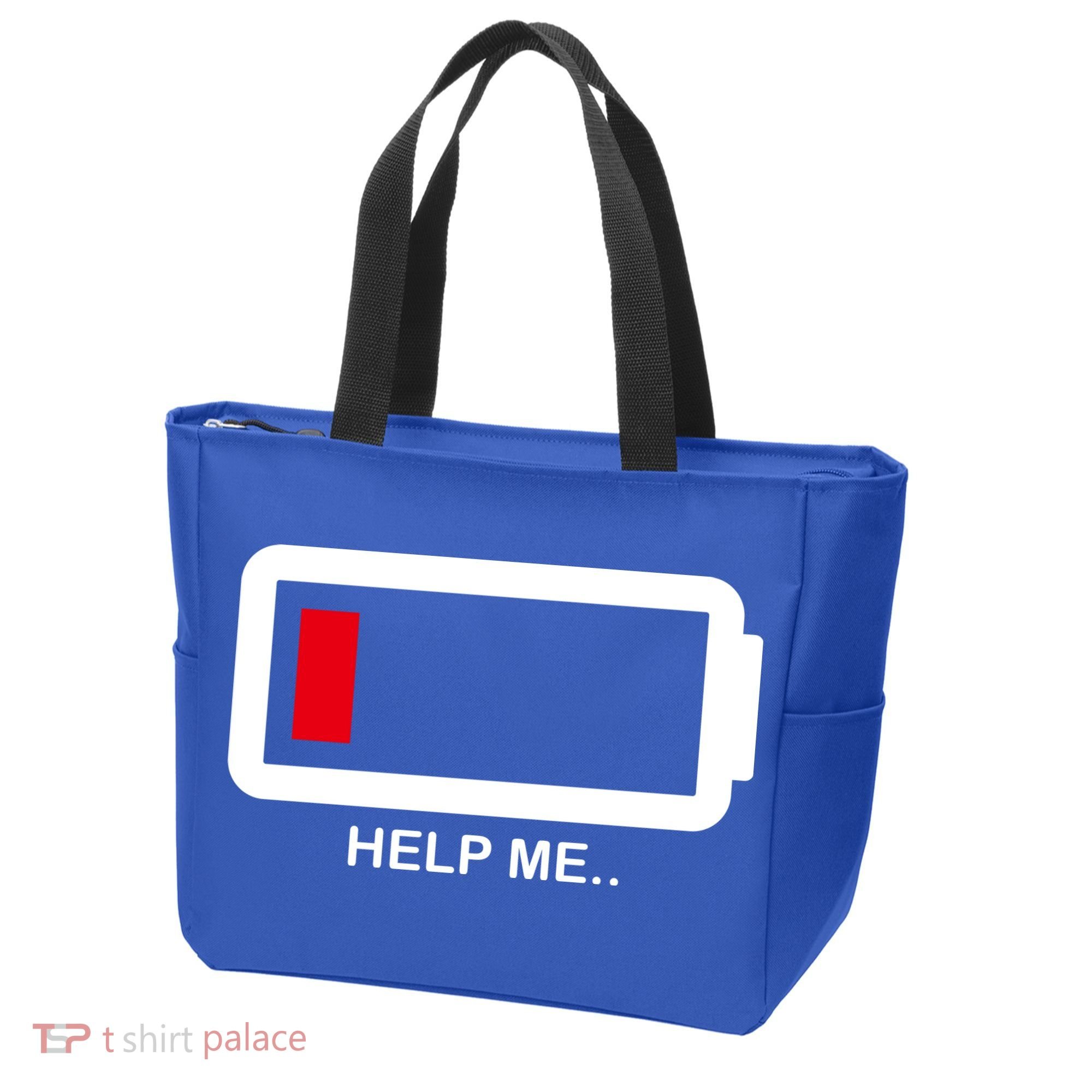 Help Me Low Battery Tote Bag