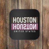 Houston Mirrored Logo Coaster thumb 0