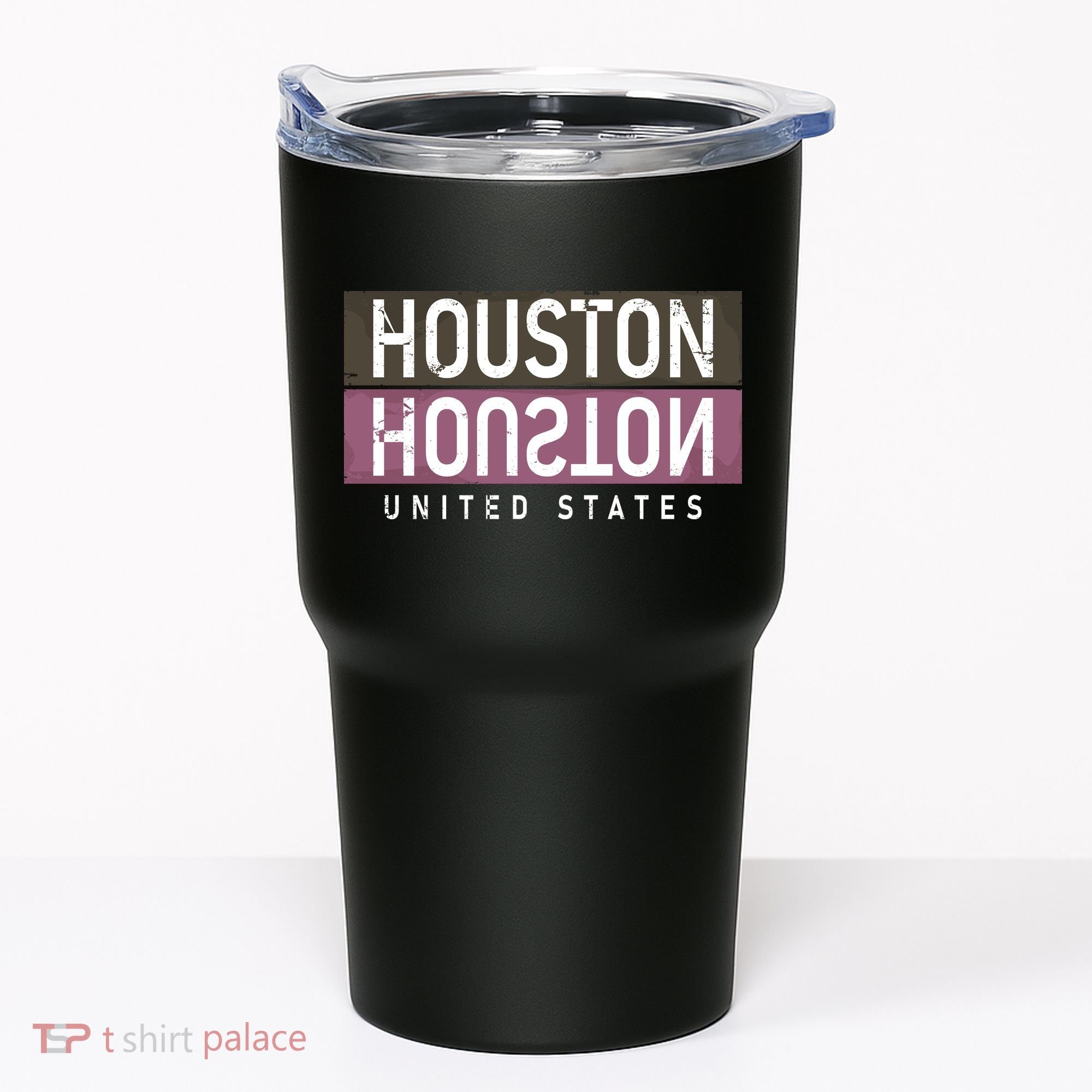 Houston Mirrored Logo Tumbler