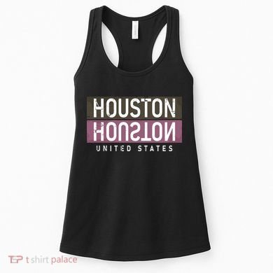 Houston Mirrored Logo Women's Tank Top