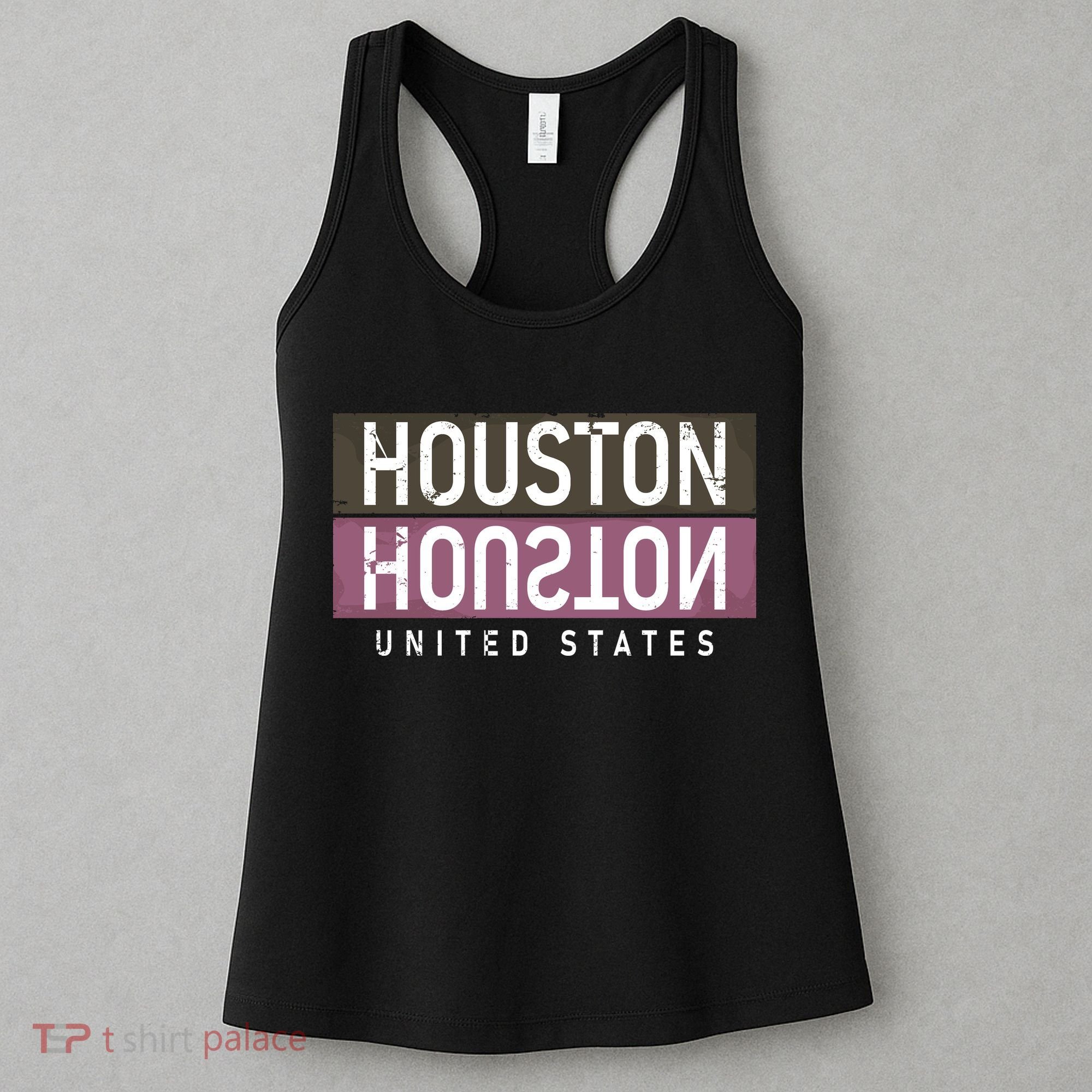 Houston Mirrored Logo Women's Tank Top