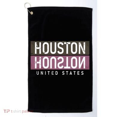 Houston Mirrored Logo Golf Towel