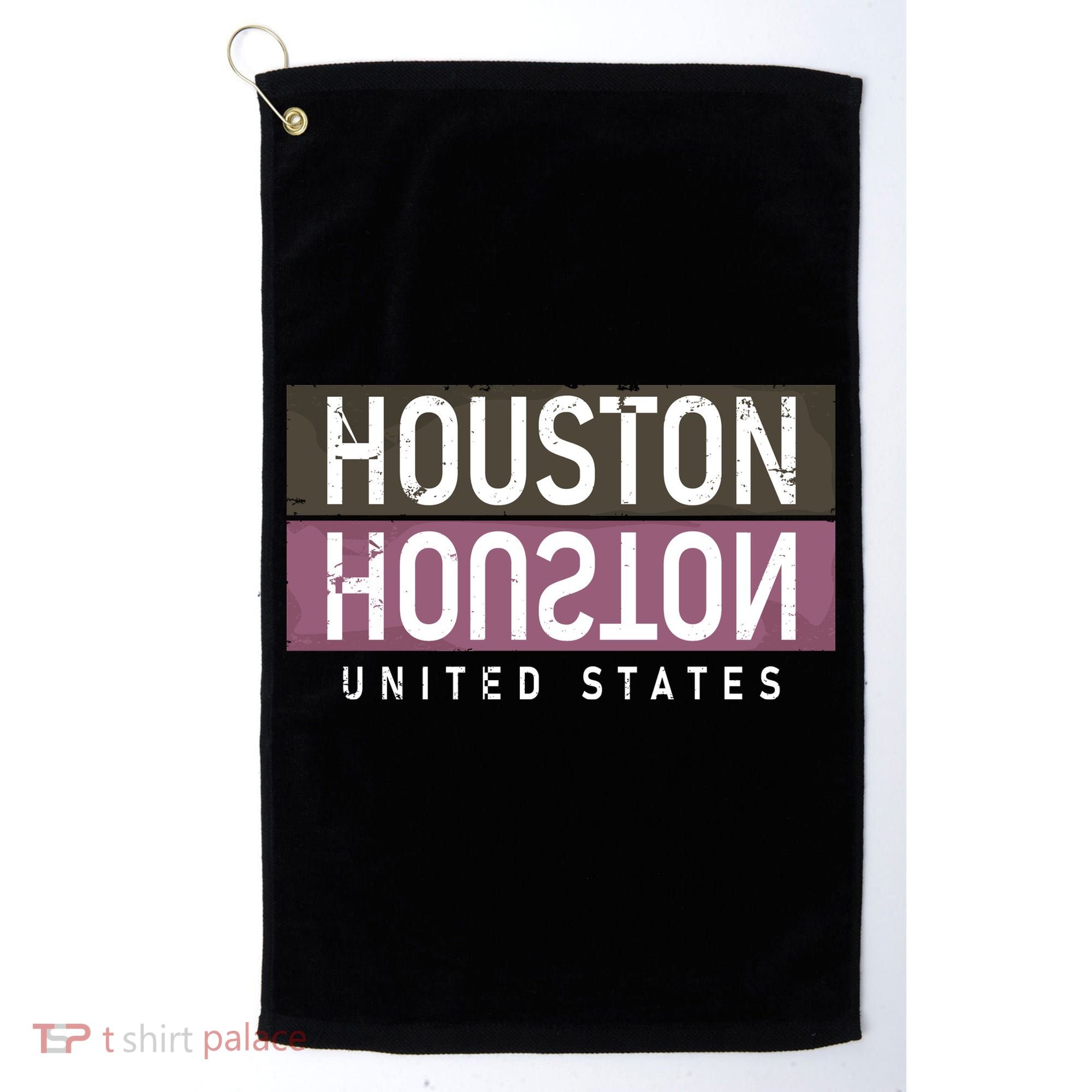 Houston Mirrored Logo Golf Towel