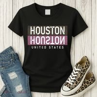 Houston Mirrored Logo Women's T-Shirt thumb 3