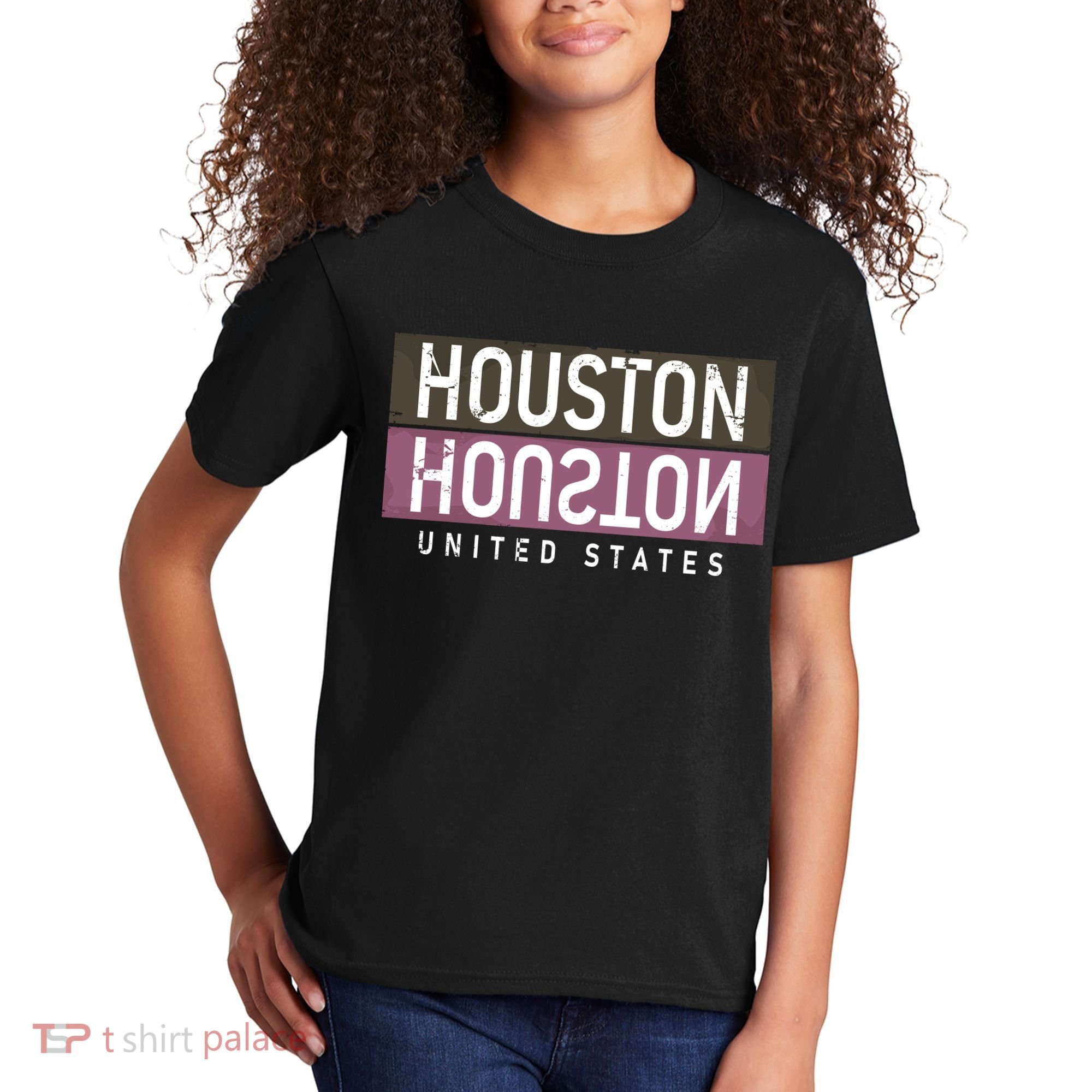 Houston Mirrored Logo Kids T-Shirt