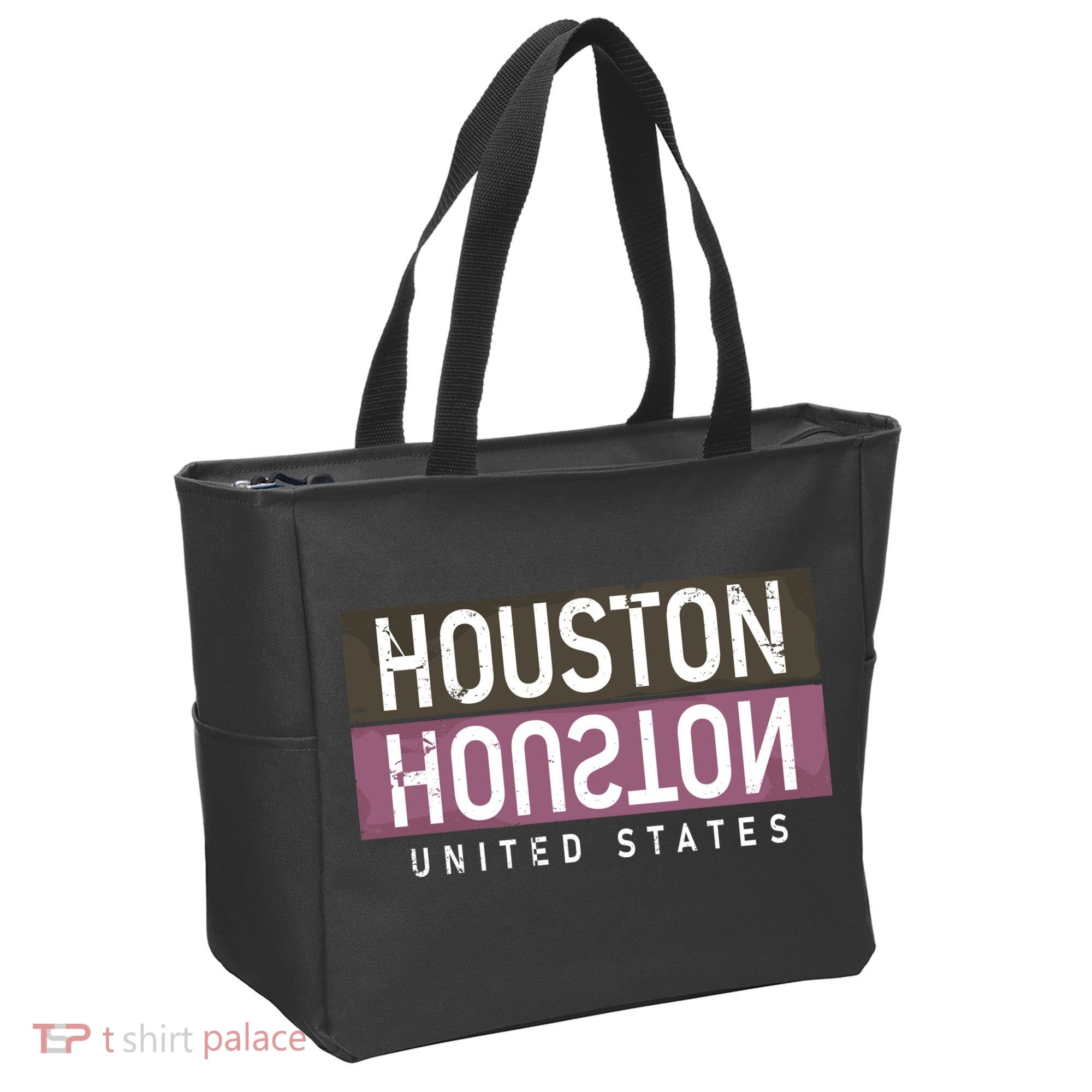 Houston Mirrored Logo Tote Bag