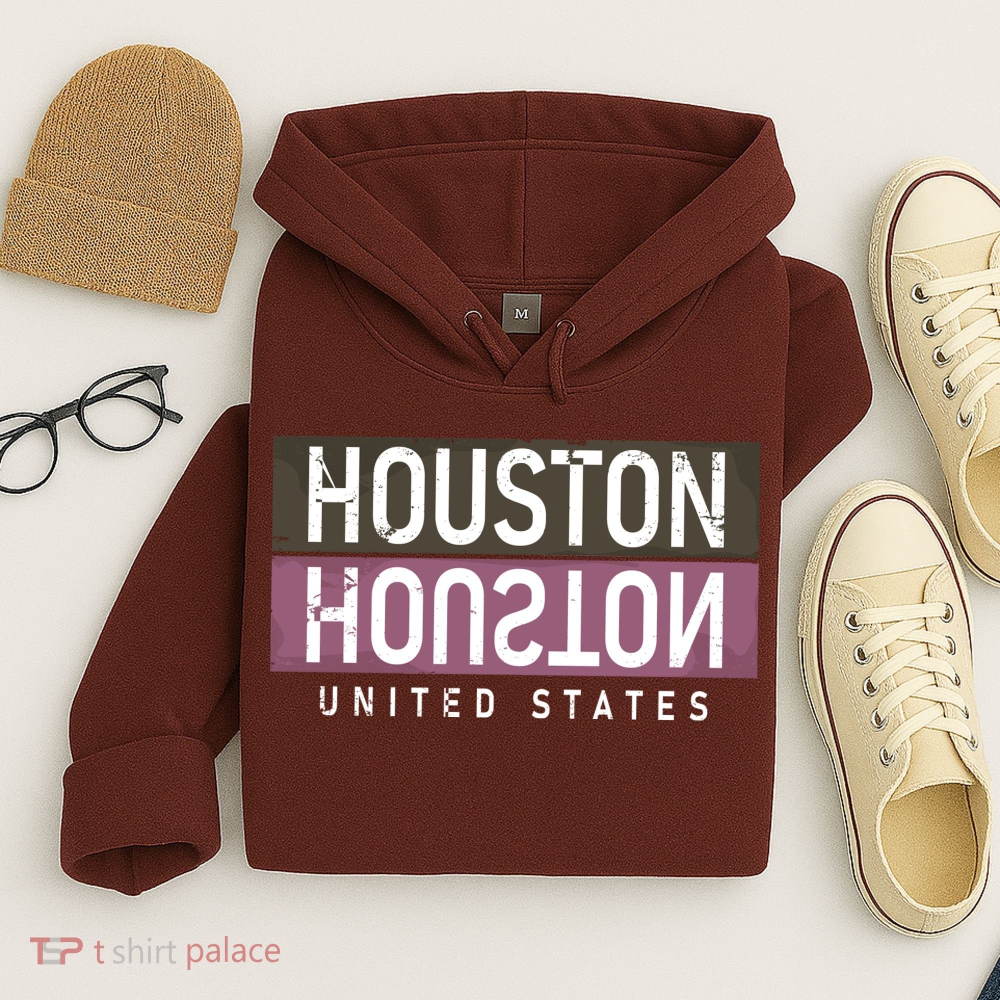 Houston Mirrored Logo Hoodie