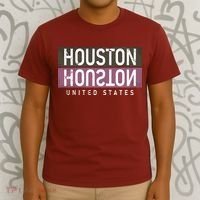 Houston Mirrored Logo T-Shirt thumb 3