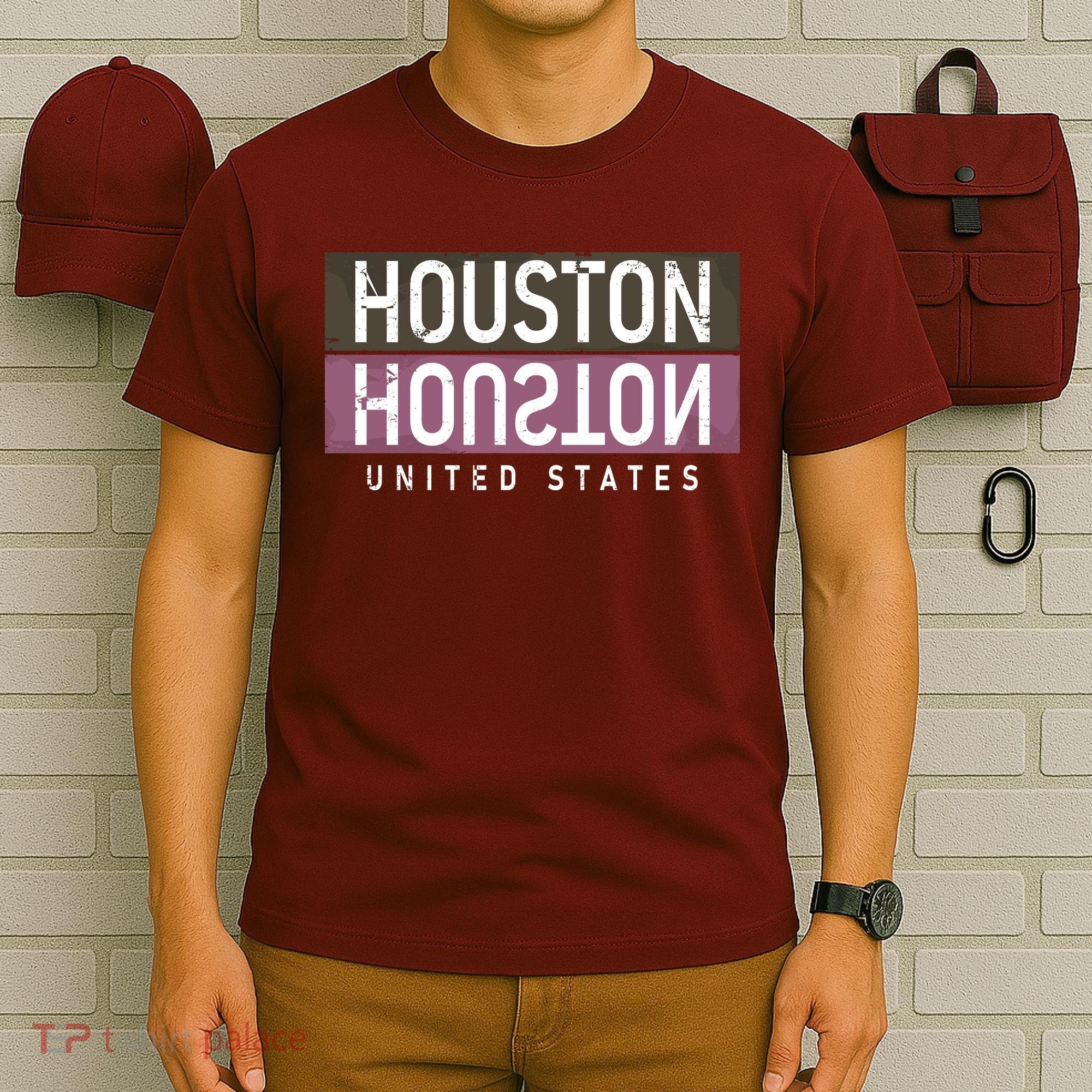 Houston Mirrored Logo T-Shirt