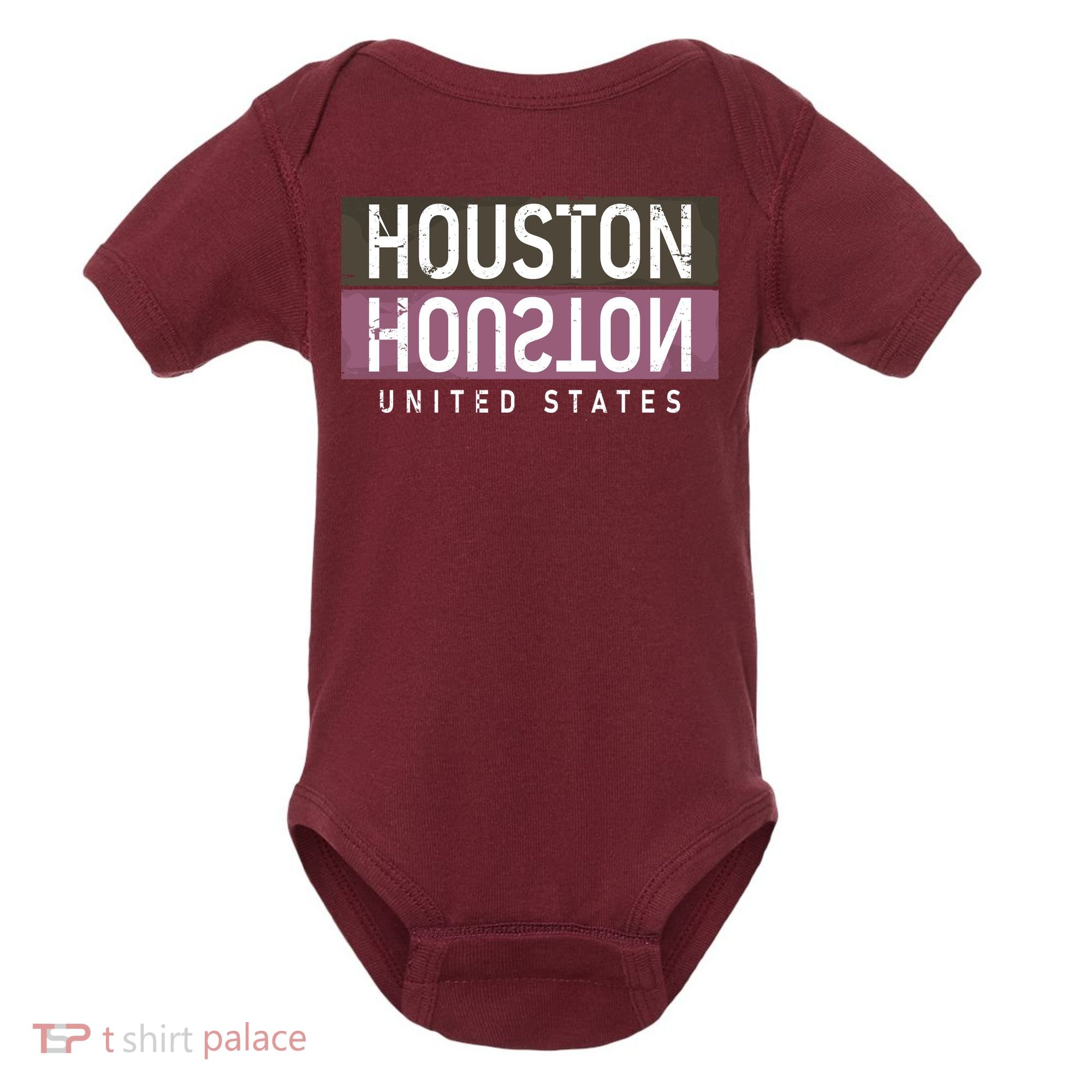 Houston Mirrored Logo Baby Bodysuit
