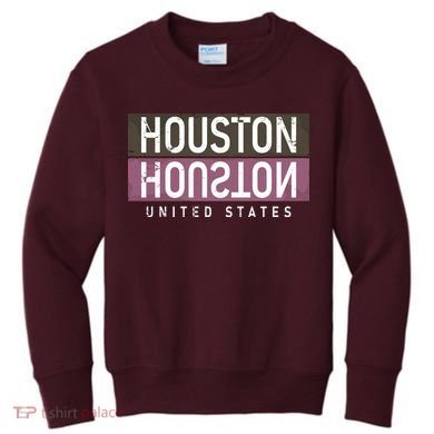 Houston Mirrored Logo Kids Sweatshirt