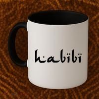 Habibi My Love Arabic English Scripgift Cute Gift Coffee Mug thumb 2