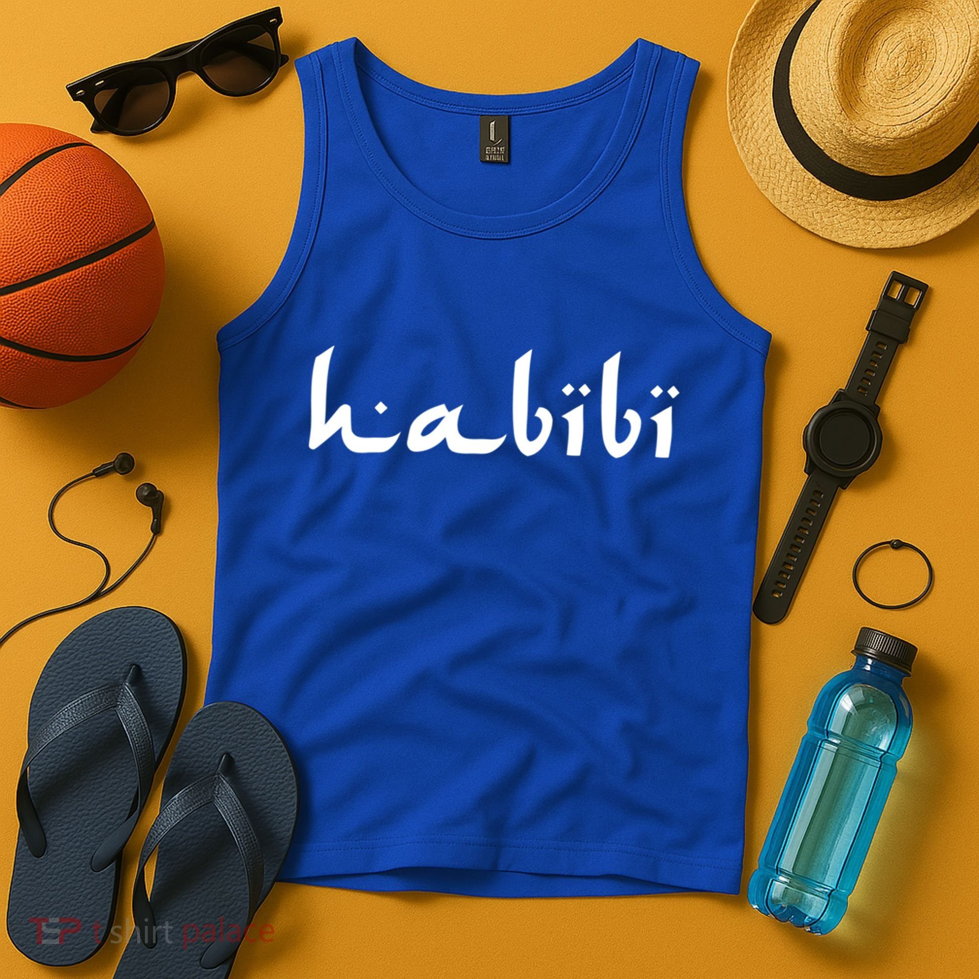 Habibi My Love Arabic English Scripgift Cute Gift Tank Top