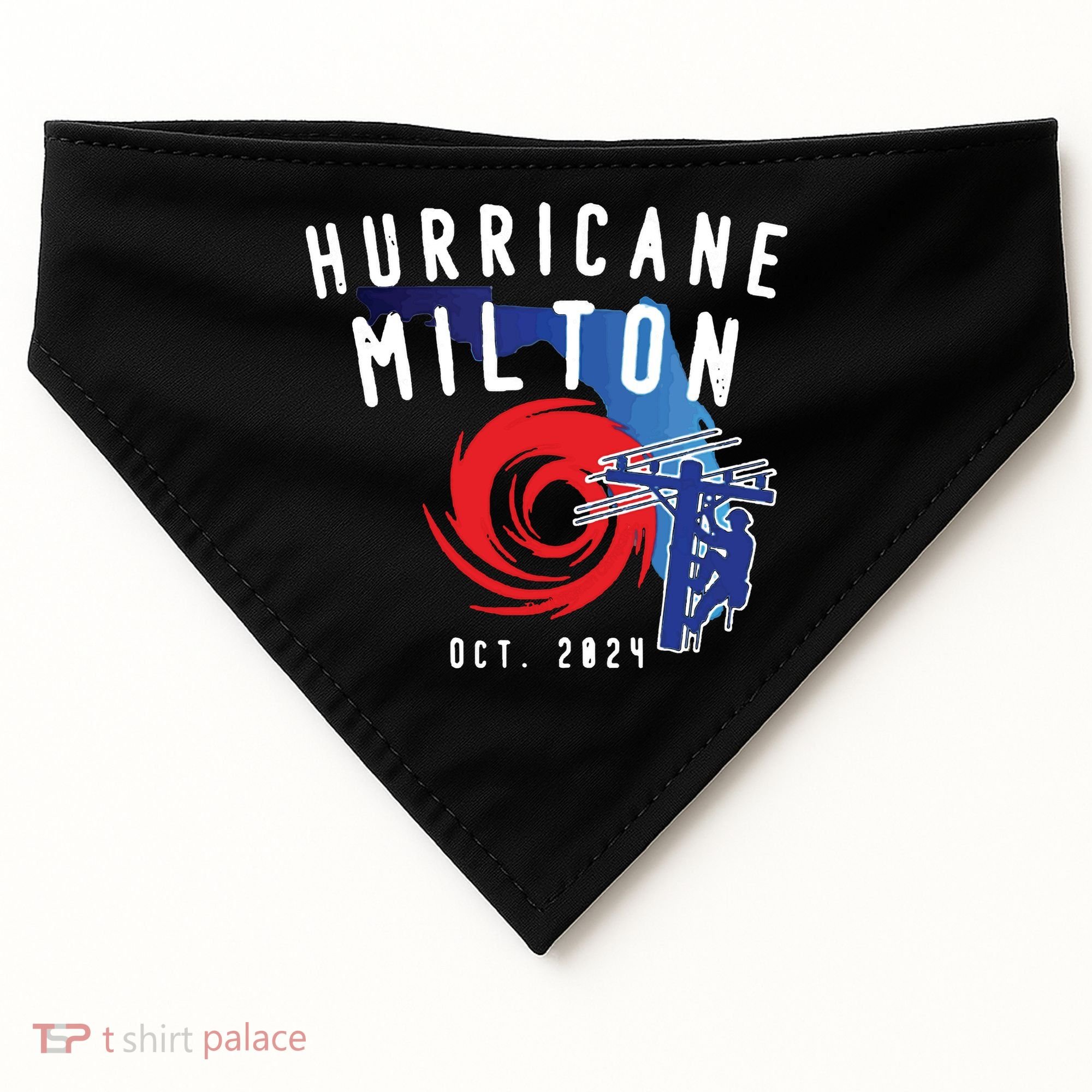 Hurricane Milton Lineman Storm  American Lineman Journeyman USA-Made Doggie Bandana