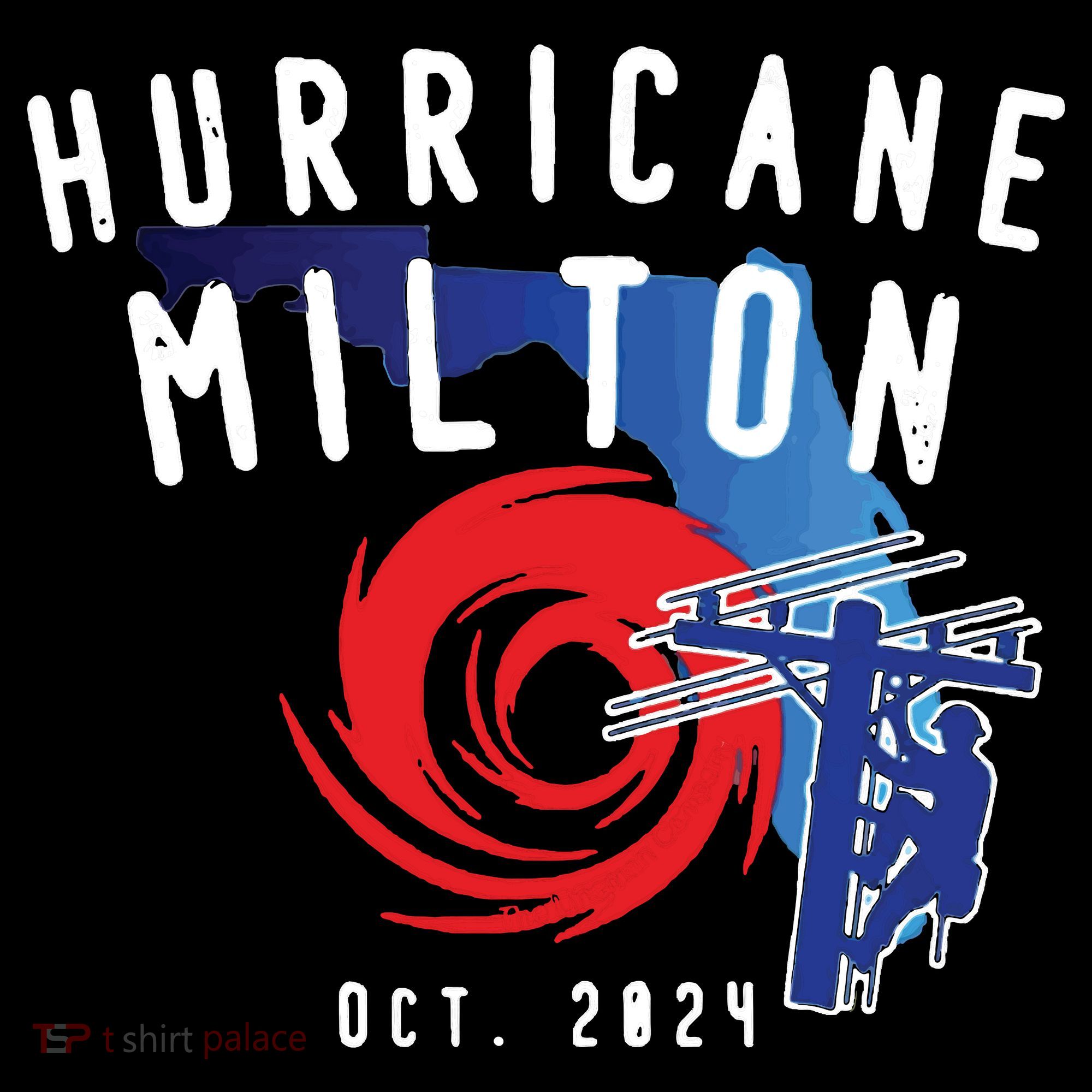 Hurricane Milton Lineman Storm  American Lineman Journeyman Hoodie