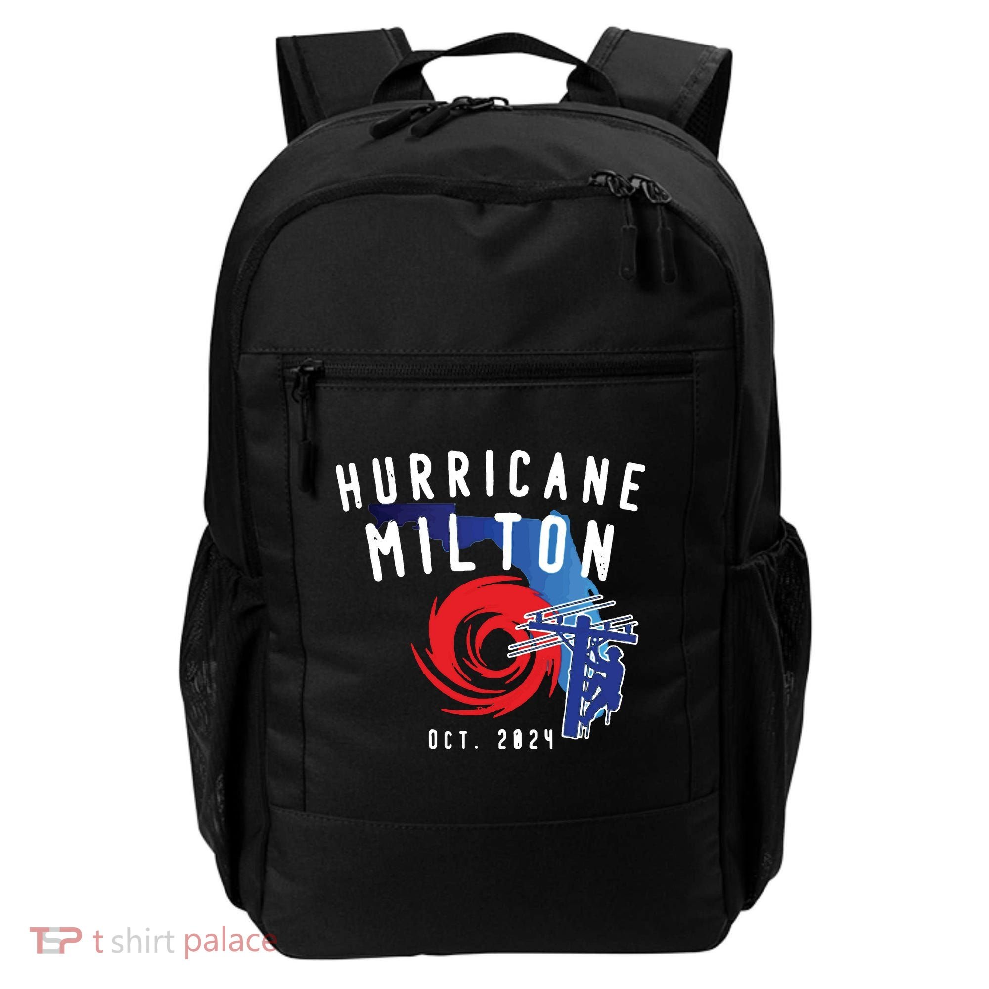 Hurricane Milton Lineman Storm  American Lineman Journeyman Backpack