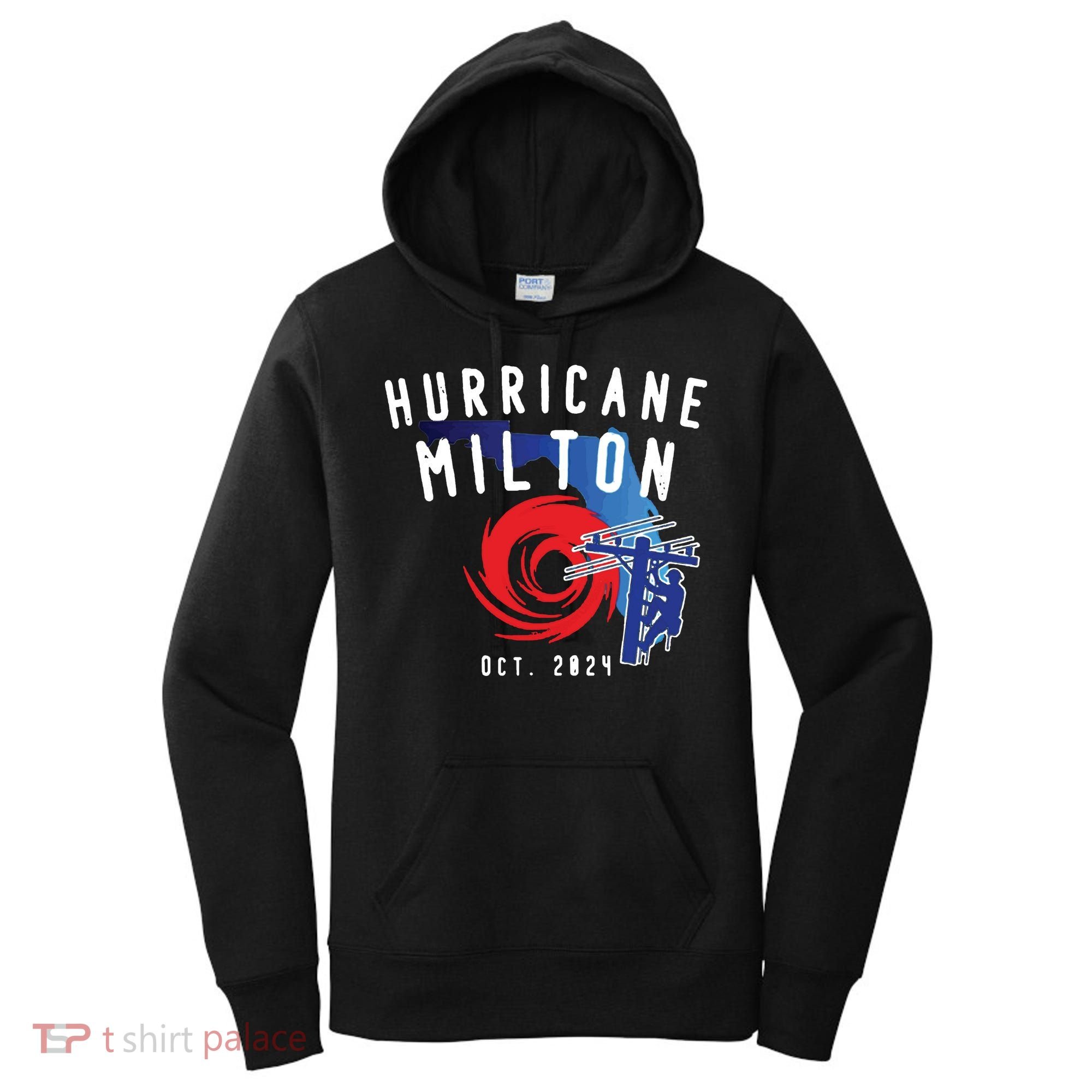 Hurricane Milton Lineman Storm  American Lineman Journeyman Women's Hoodie