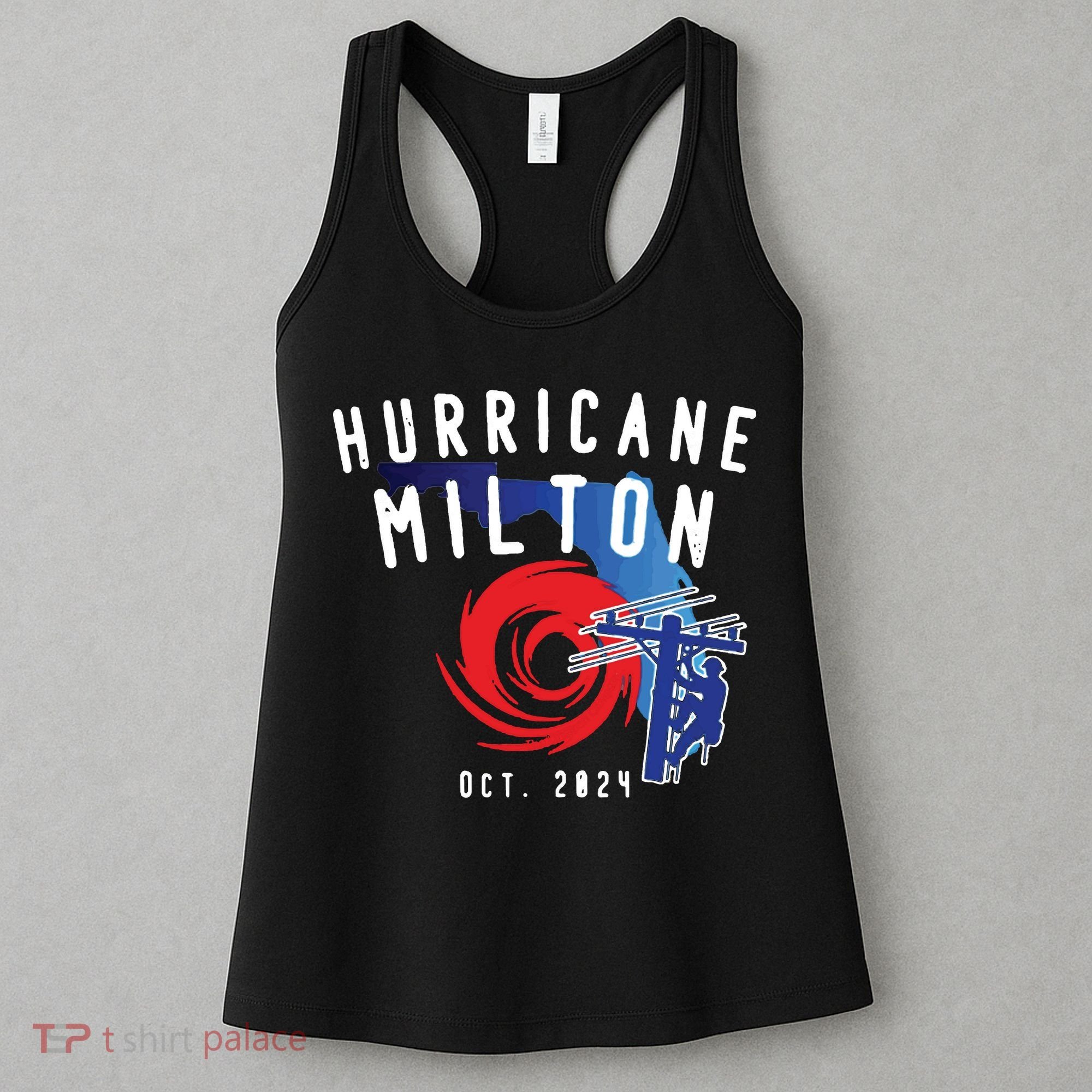 Hurricane Milton Lineman Storm  American Lineman Journeyman Women's Tank Top