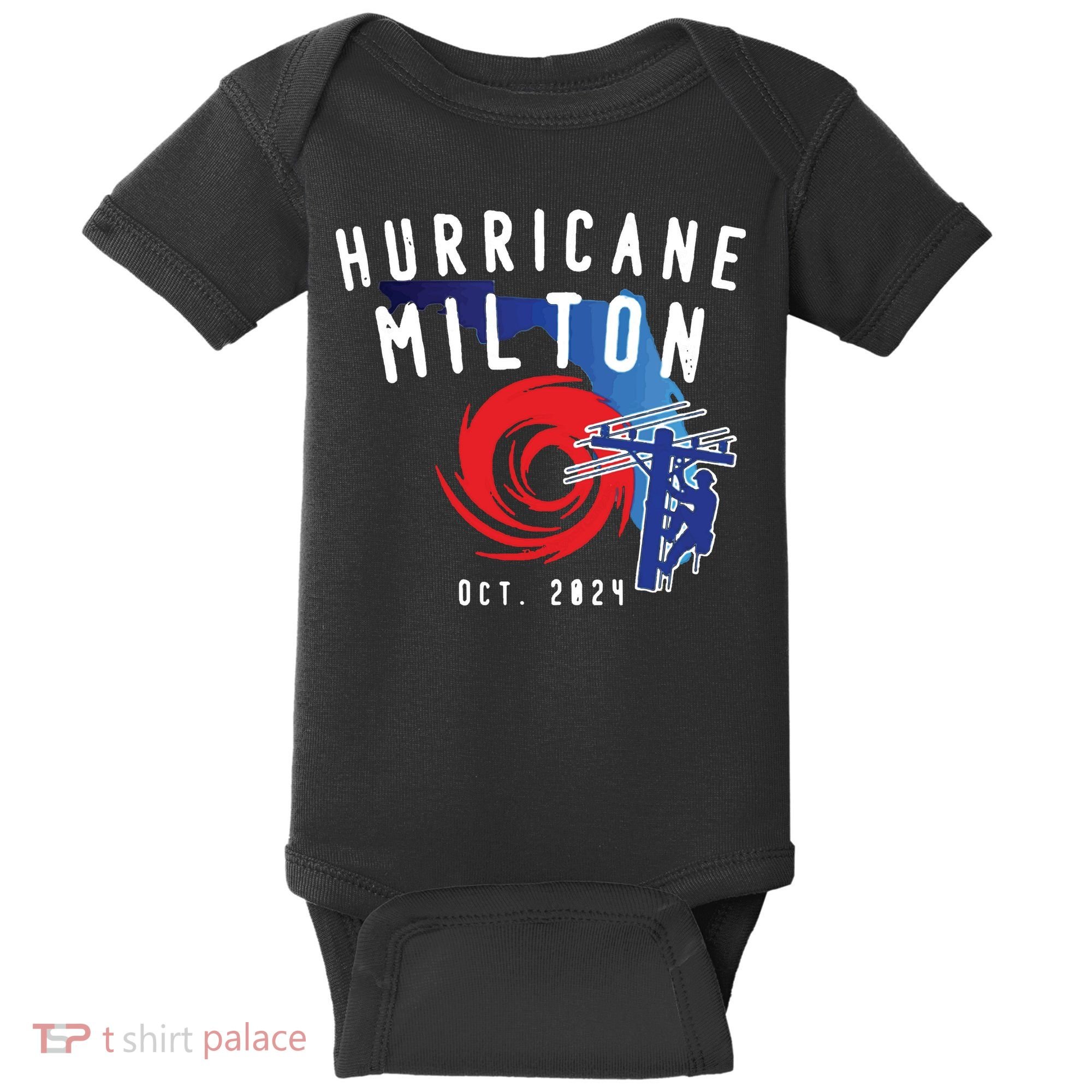 Hurricane Milton Lineman Storm  American Lineman Journeyman Baby Bodysuit