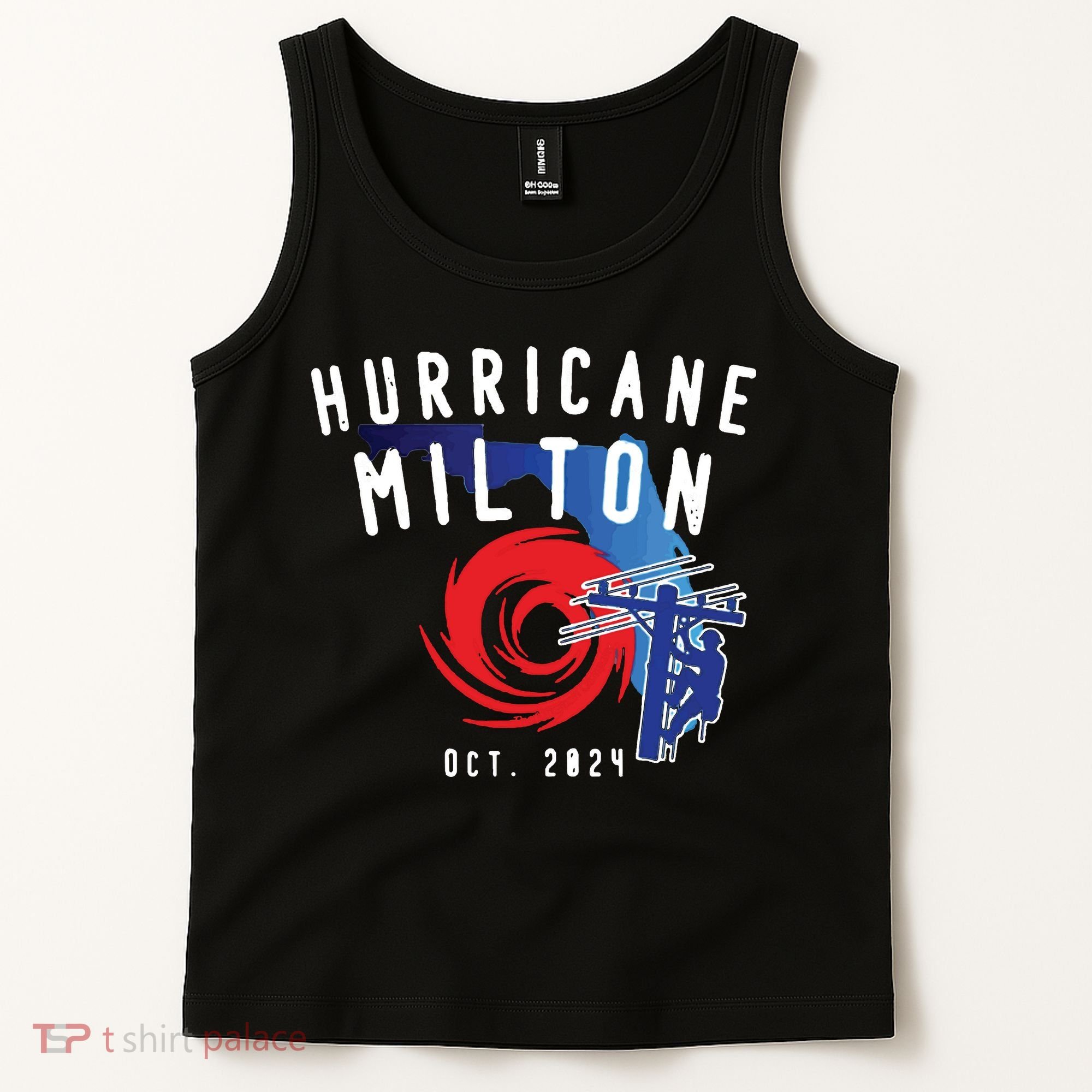 Hurricane Milton Lineman Storm  American Lineman Journeyman Tank Top