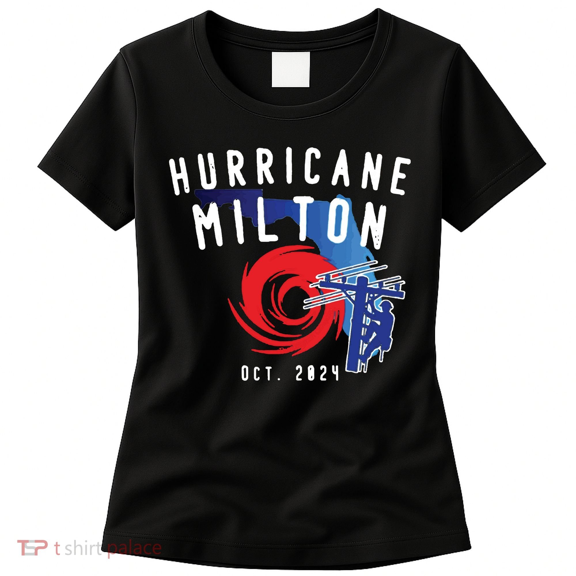 Hurricane Milton Lineman Storm  American Lineman Journeyman Women's T-Shirt