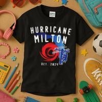 Hurricane Milton Lineman Storm  American Lineman Journeyman Kids T-Shirt thumb 3