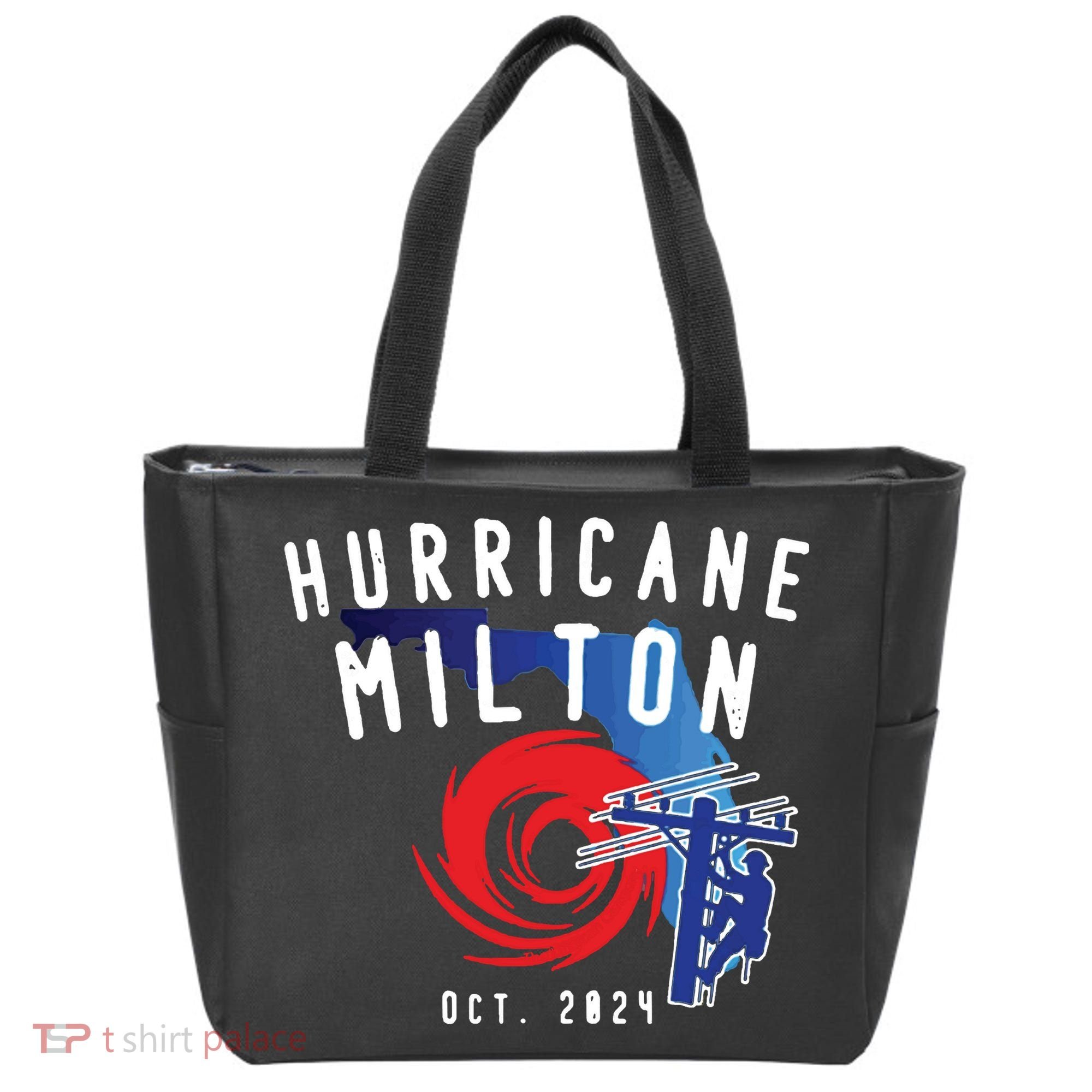 Hurricane Milton Lineman Storm  American Lineman Journeyman Tote Bag